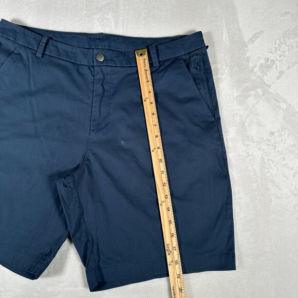 Lululemon Commission Shorts Men Size 36 Blue Classic Fit Slash Pockets LM7AAASE - Picture 3 of 11